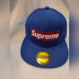 New Supreme Blue Snapback Hat